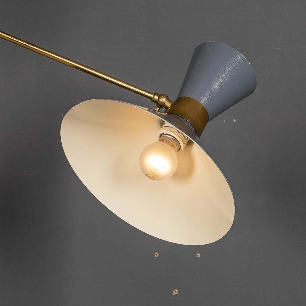 An Italian Articulated Standing Floor Lamp , C.1970 photo vintage