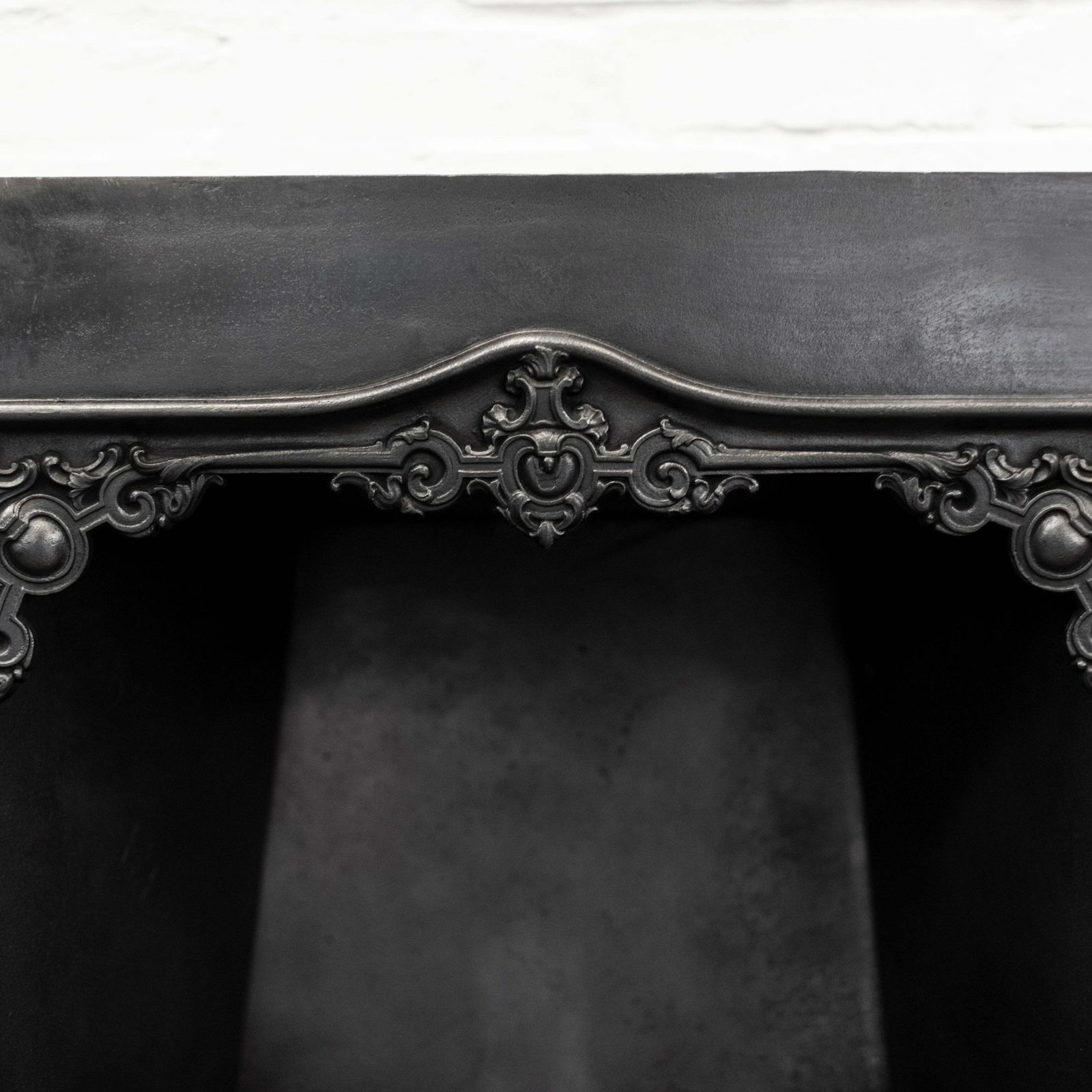 Antique Ornate Late Georgian / Early Victorian Cast Iron Insert photo vinterior