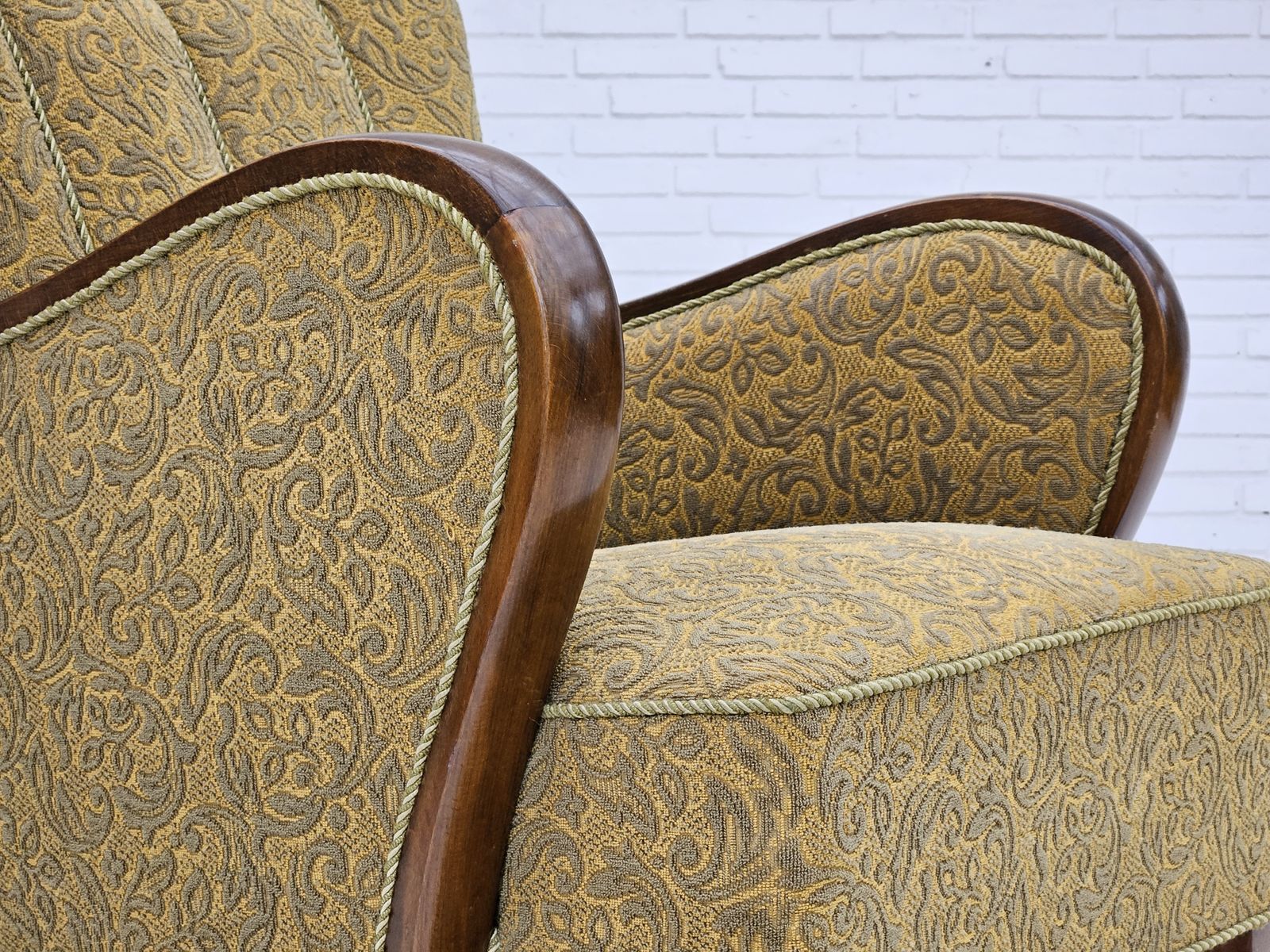 950.0 1950 60s, Danish Design, Armchair, Original Very Good Condition. photo