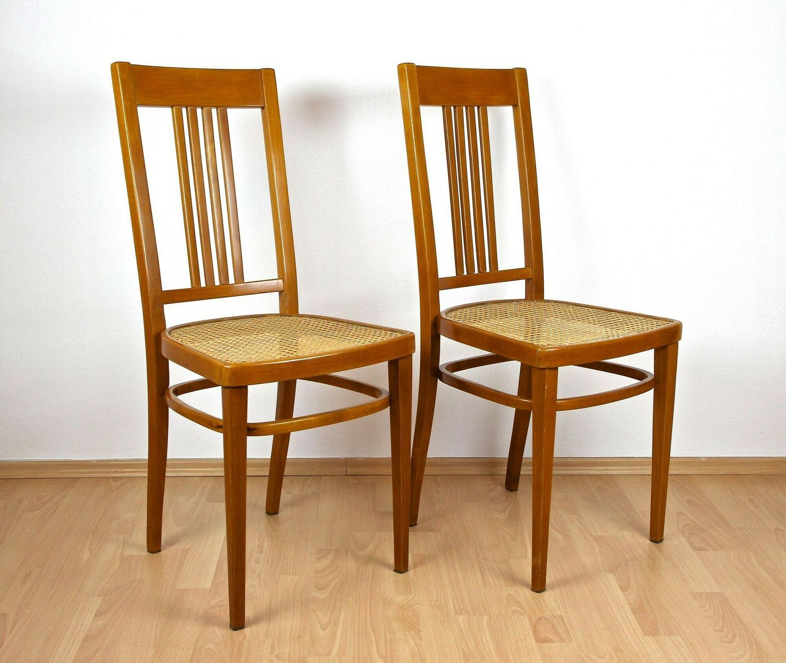 Pair Of Art Nouveau Bentwood Chairs By J&J Kohn, Austria Circa 1910 photo furniture