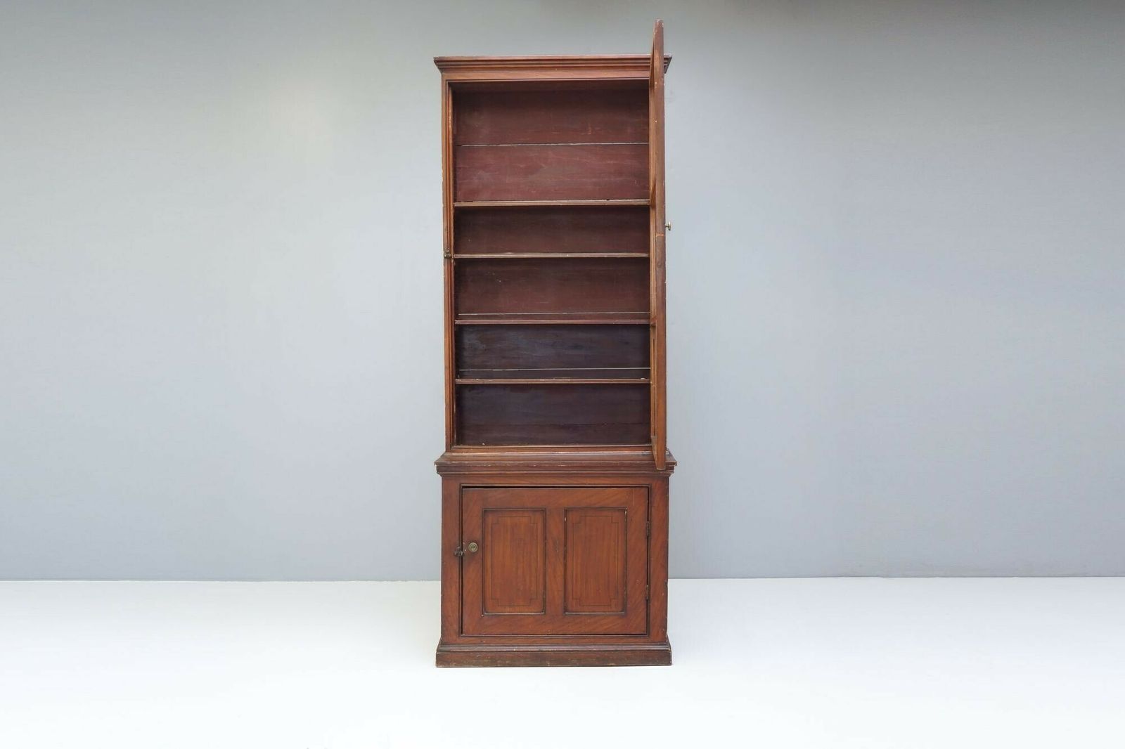 Cupboard Bookcase, 1800s, Pine photo Furniture
