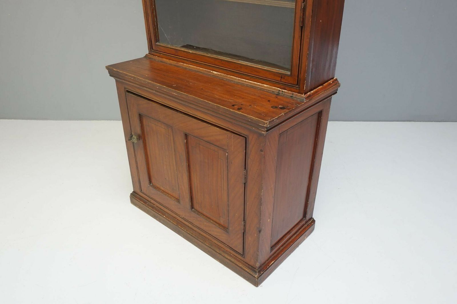 Cupboard Bookcase, 1800s, Pine photo vintage