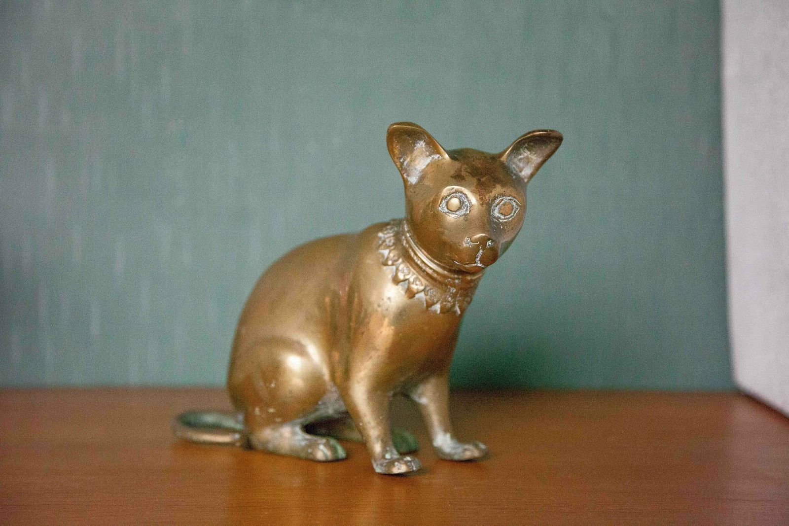 Vintage Statue, Egyptian Cat Statue, Large Bronze Cat, Bronze Cat, Collection, Egyptian Cat