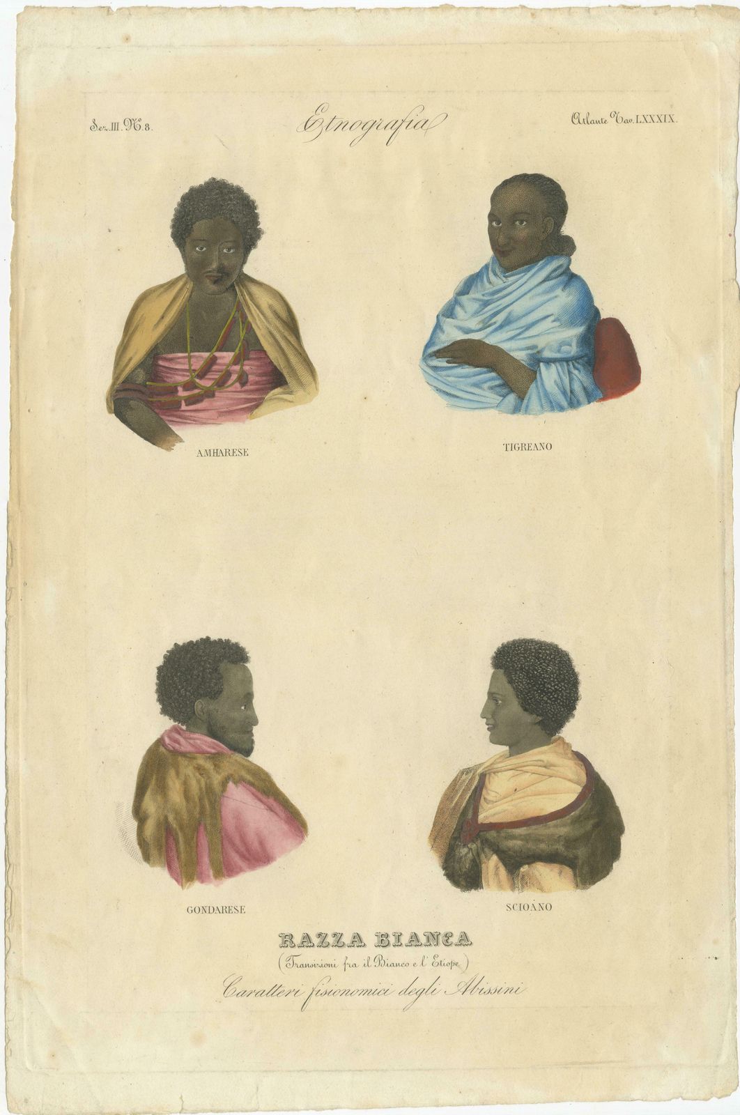 Antique Print Of Natives From Ethiopia photo furniture