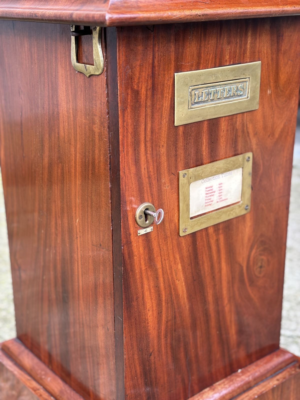 19th Century Victorian Period Mahogany Country House Letter Box photo 2640.0