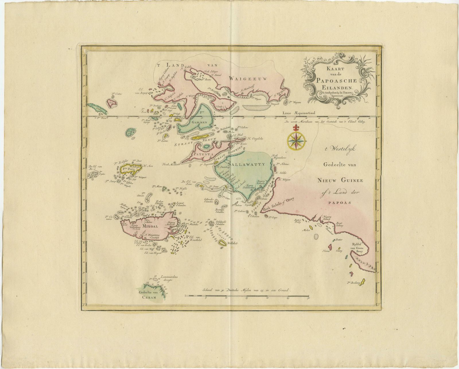 Antique Map Extending From The Spice Islands To The West Of Papua New Guinea photo furniture