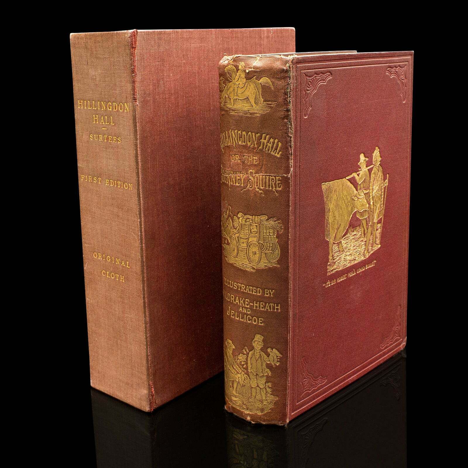 Antique Book In Case, Hillingdon Hall Or The Cockney Squire, English, Victorian