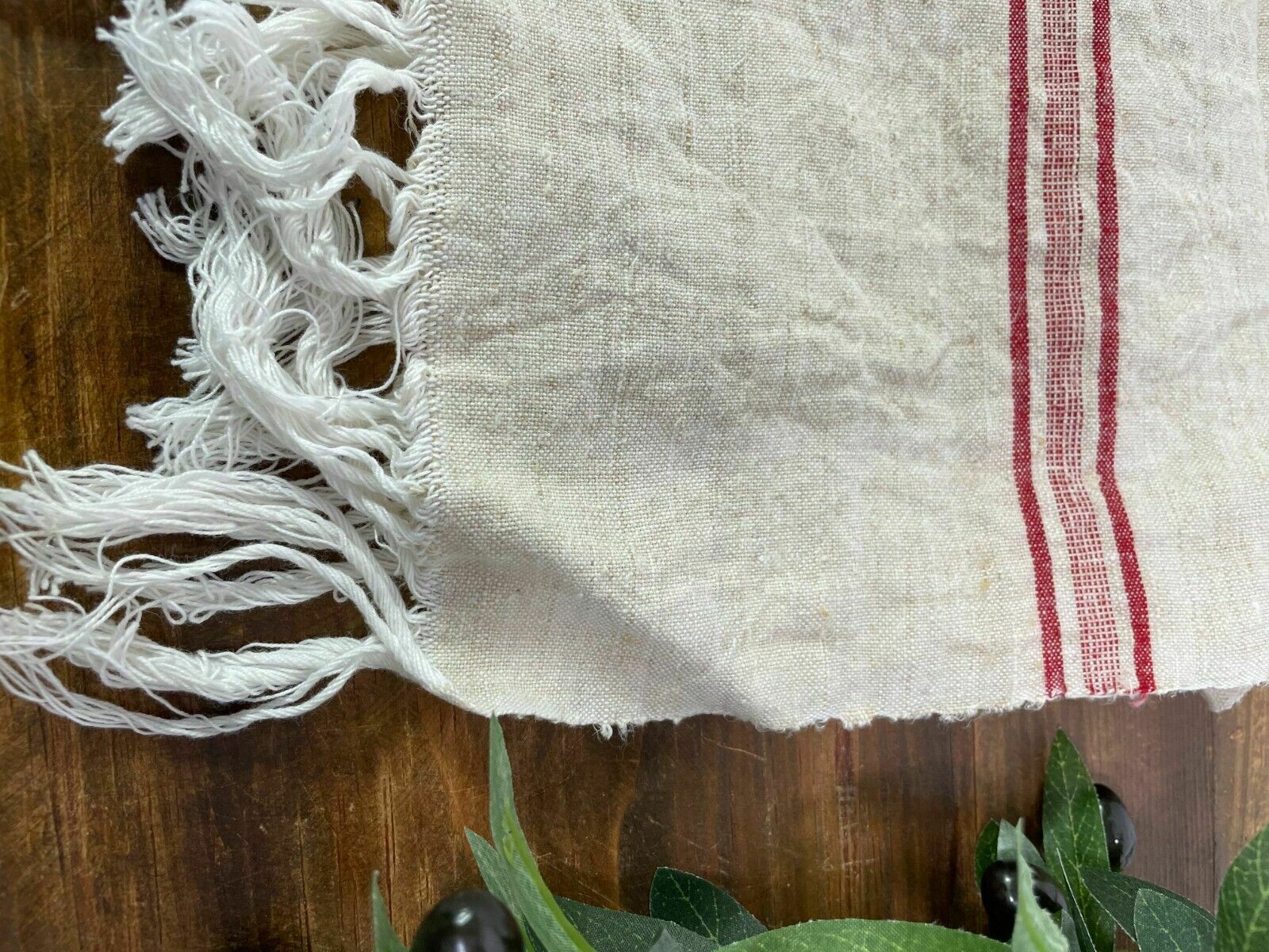 Large Vintage Antique French Hungarian Hemp Linen Table Cloth Upholstery Fabric photo Textiles