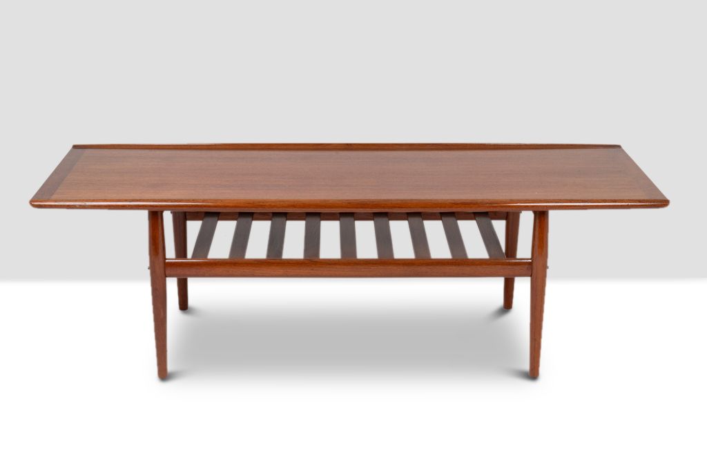 Grete Jalk For Glostrup. “Gj106” Coffee Table In Teak. 1960s. photo for sale