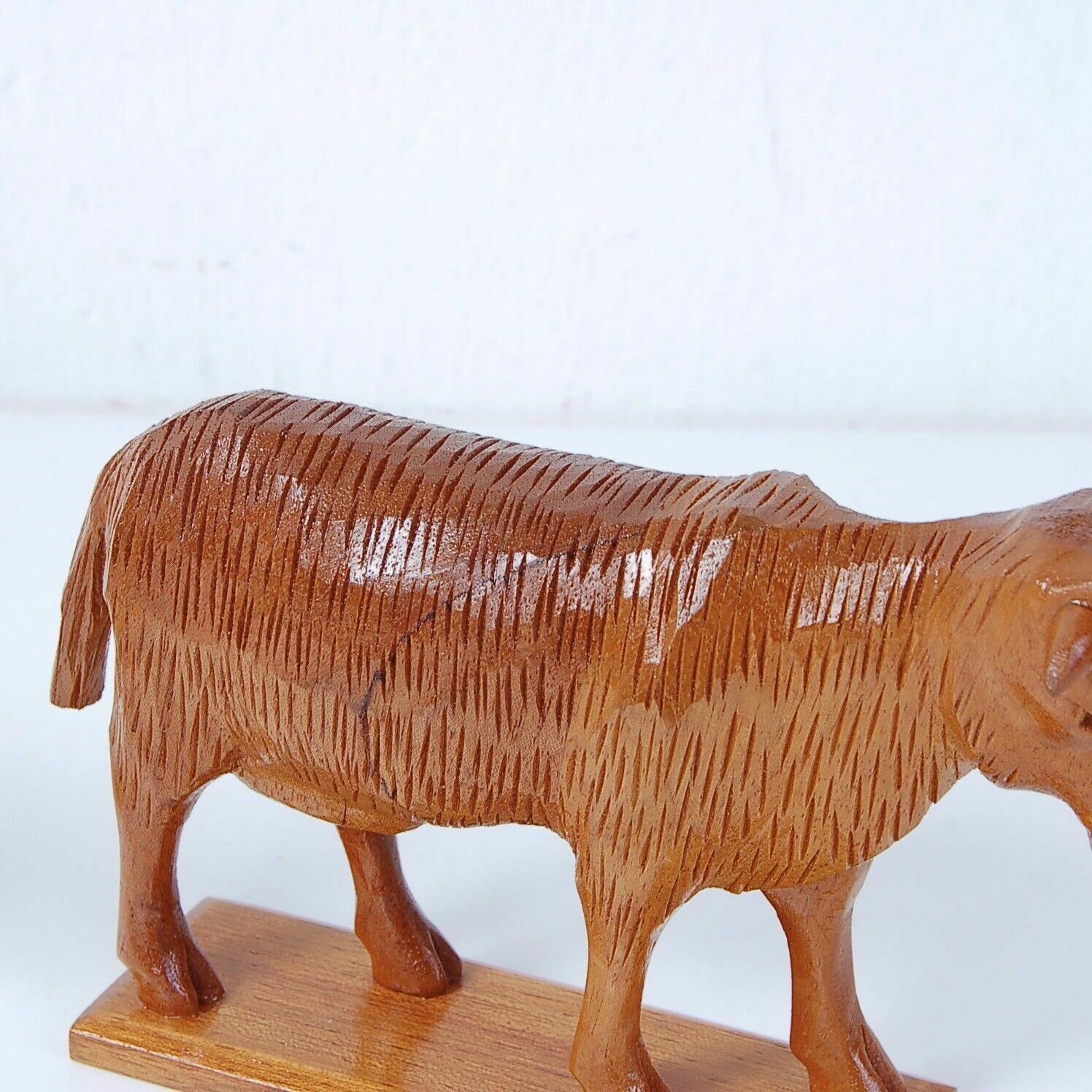 photo for sale Nativity Wooden Carved Figurines Ethnic Nativity Scene Art Latin America Peru