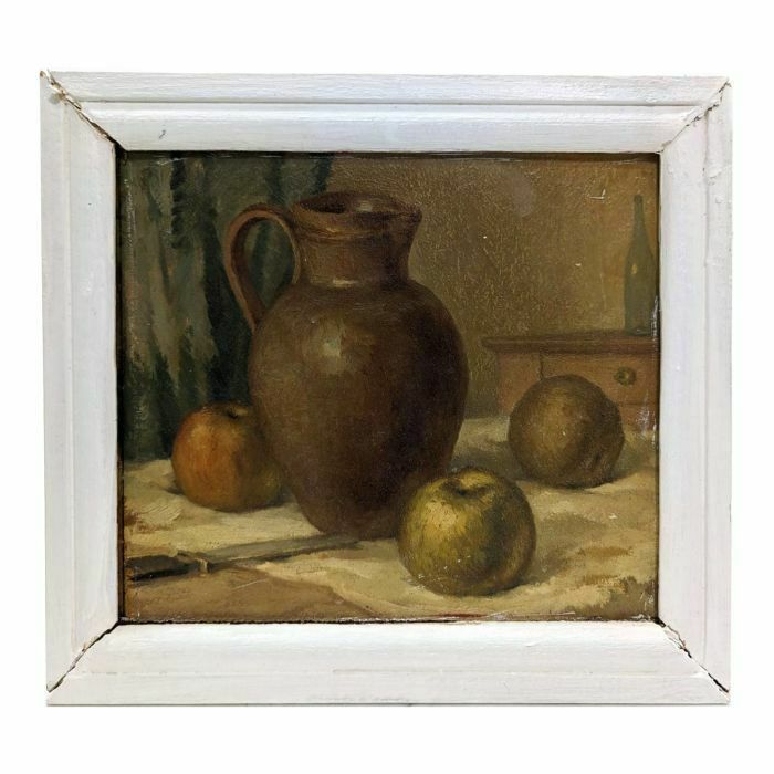 Louis Edouard Garrido Still Life With Pitcher Oil On Paper