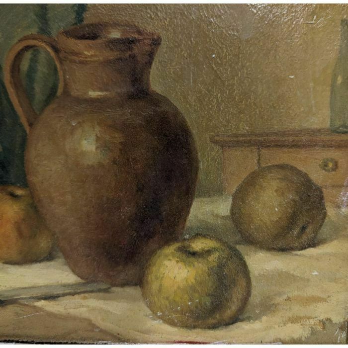Louis Edouard Garrido Still Life With Pitcher Oil On Paper photo Art