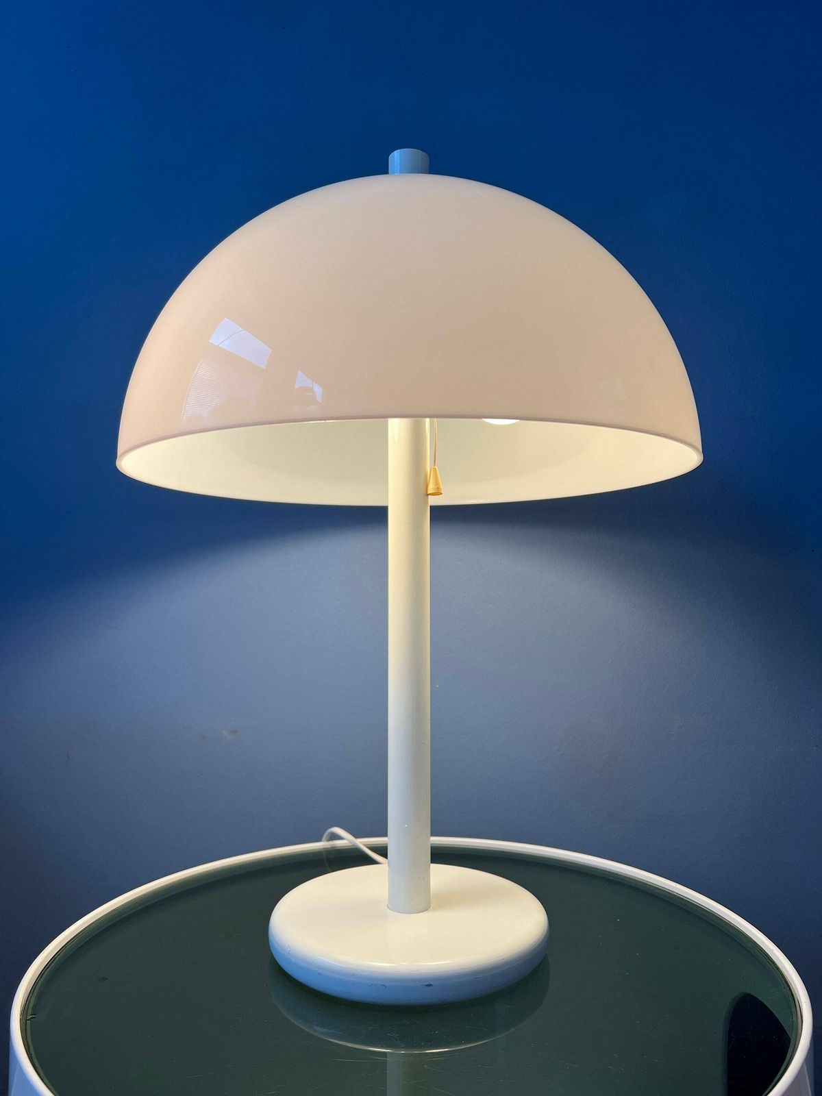 Witte Mid Century Mushroom Dijkstra Tafellamp photo furniture