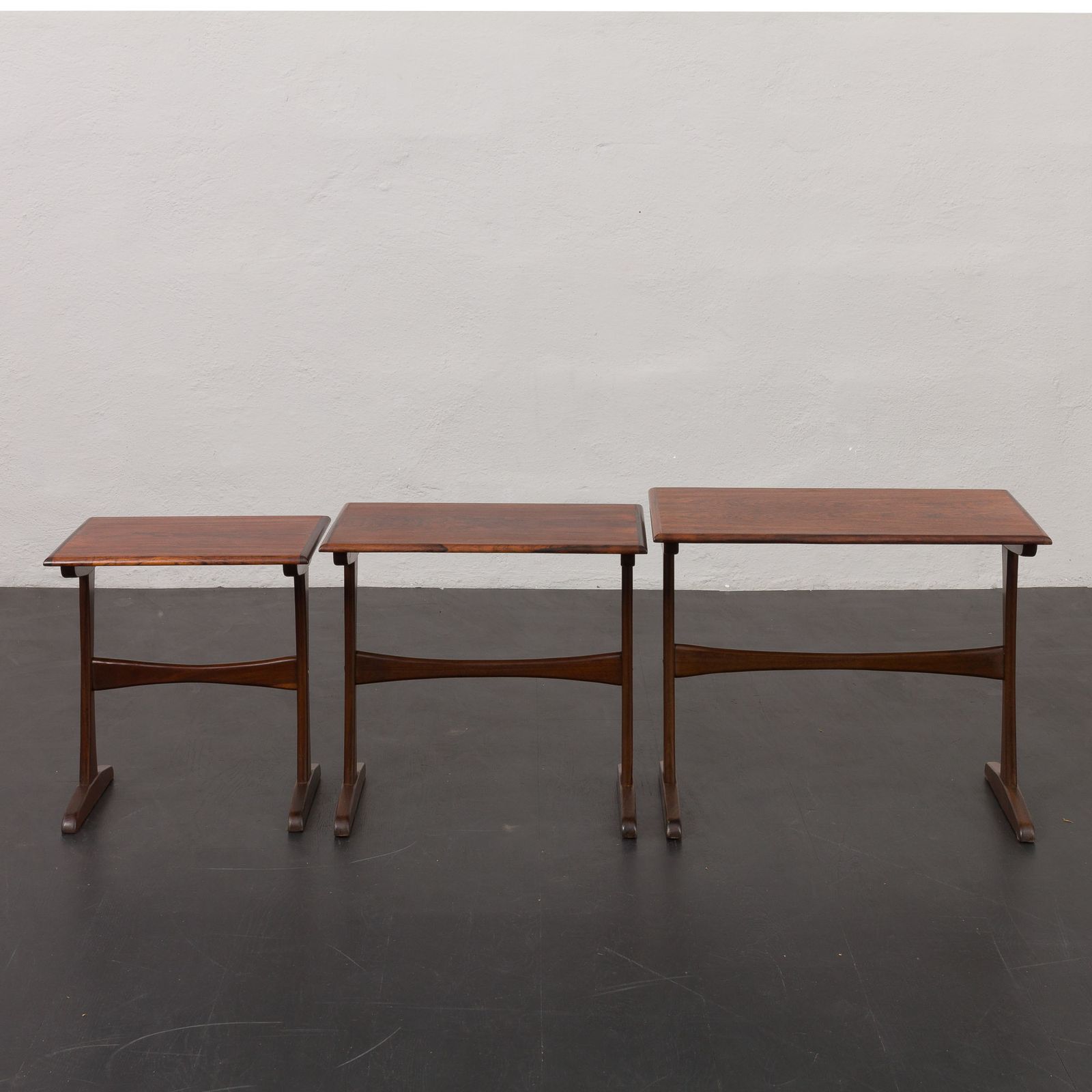 Kai Kristiansen Rosewood Nesting Tables For Vildbjerg Möbelfabrik, Denmark 1960s photo furniture