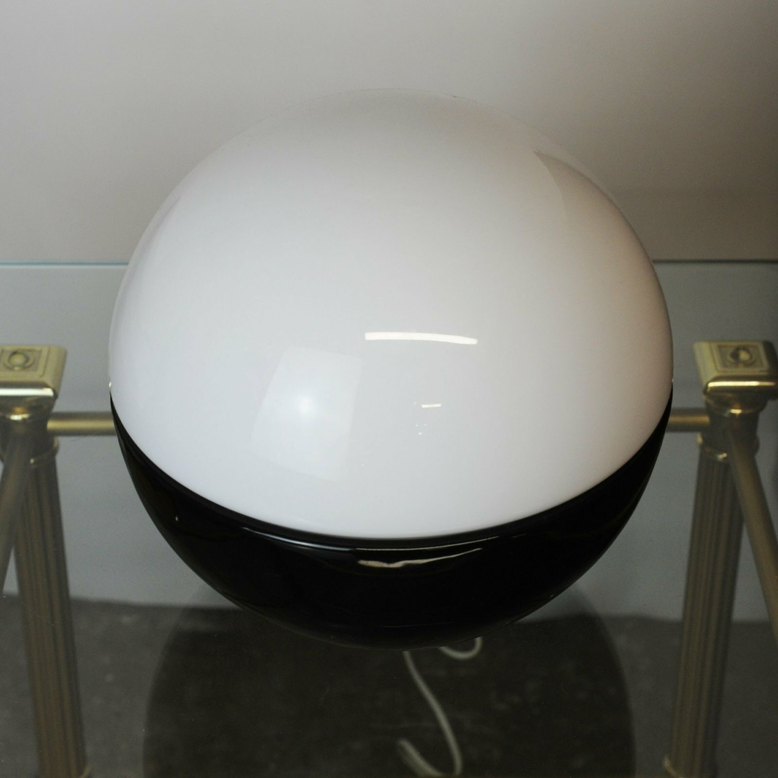 Italian Ceramic And Murano Glass Spherical Table Lamp By Alvino Bagni, For Lampalla ,1970s photo furniture