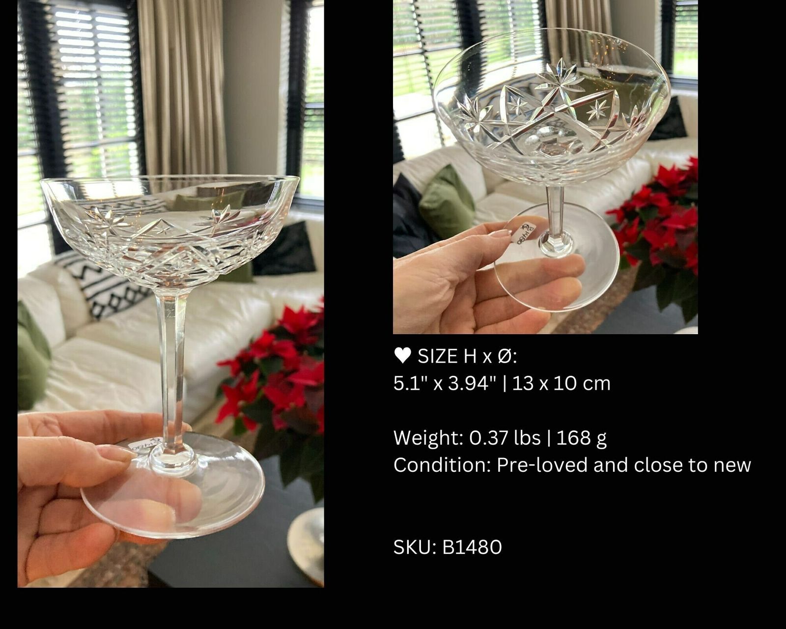 Art Deco Champagne Coupes | 2 Stuks | Val Saint Lambert, Baccarat, Saint Louis photo for sale