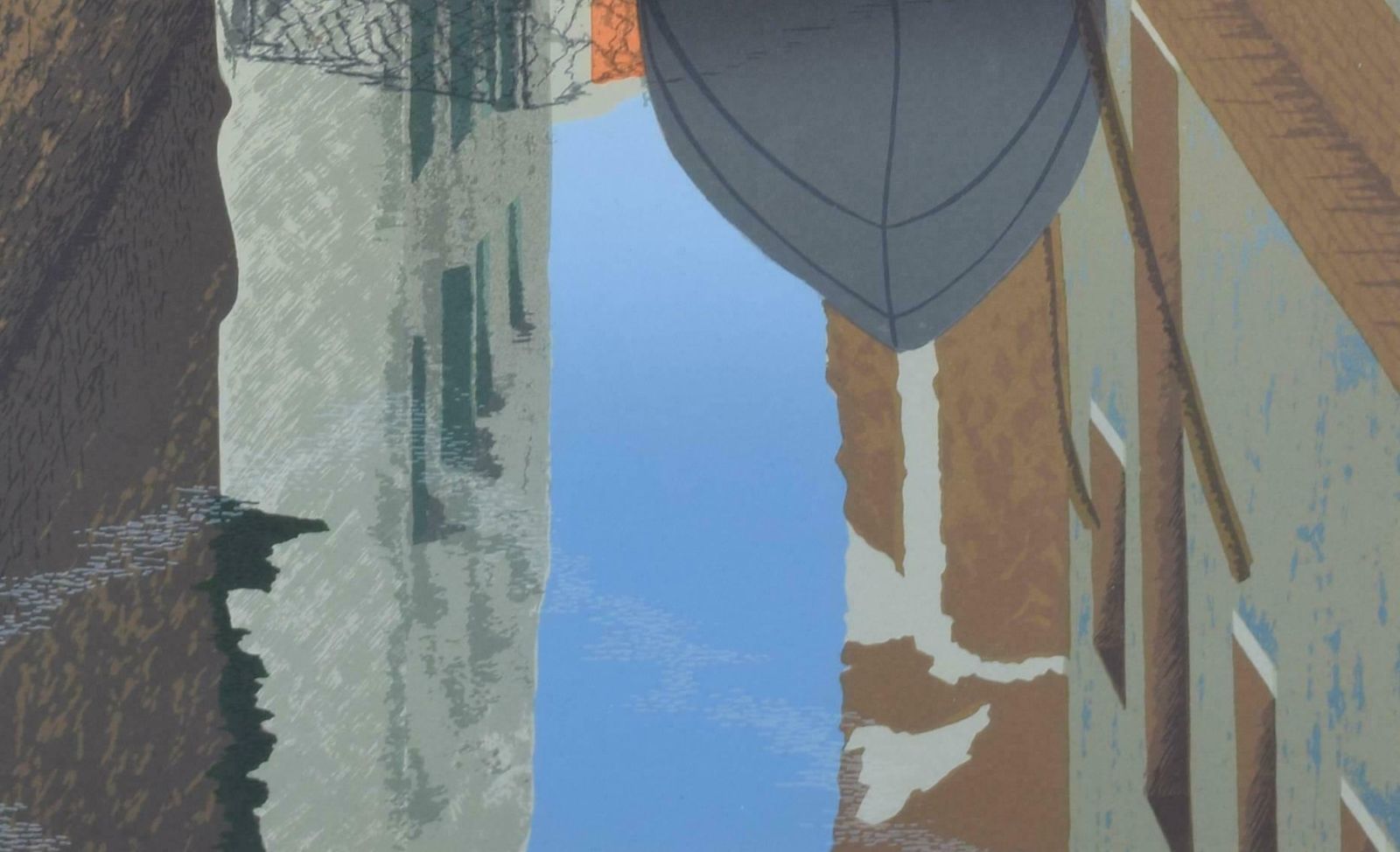 Graham Bannister Venice, Italy A Venetian Canal Screenprint By Graham Bannister photo 450.0