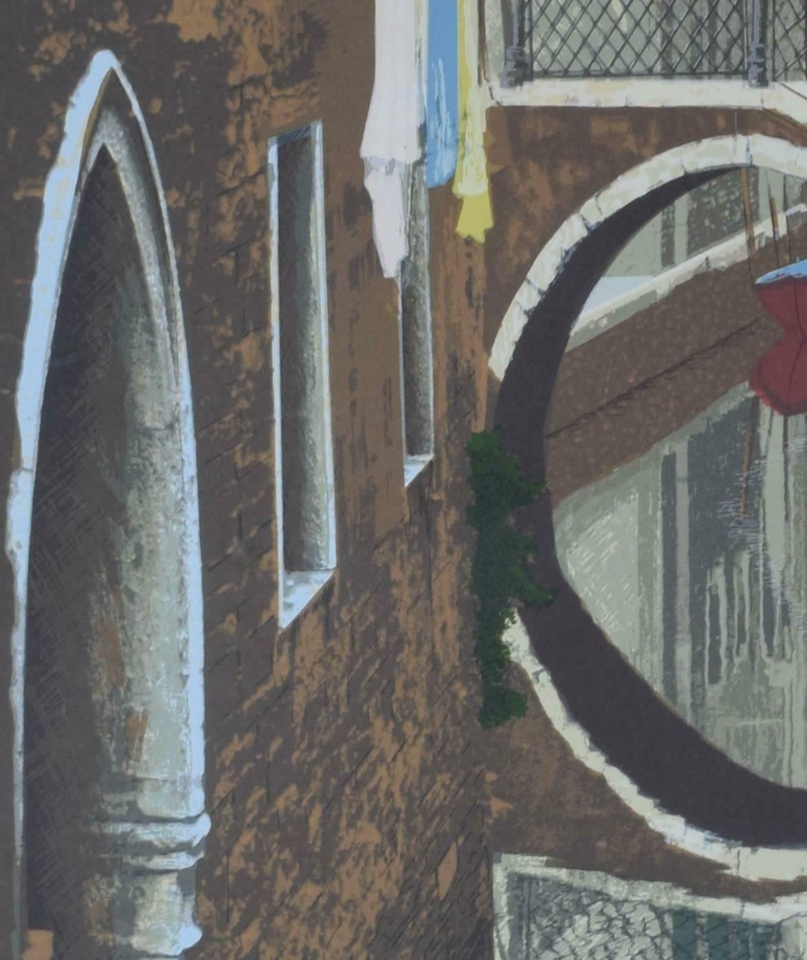 Graham Bannister Venice, Italy A Venetian Canal Screenprint By Graham Bannister photo vinterior