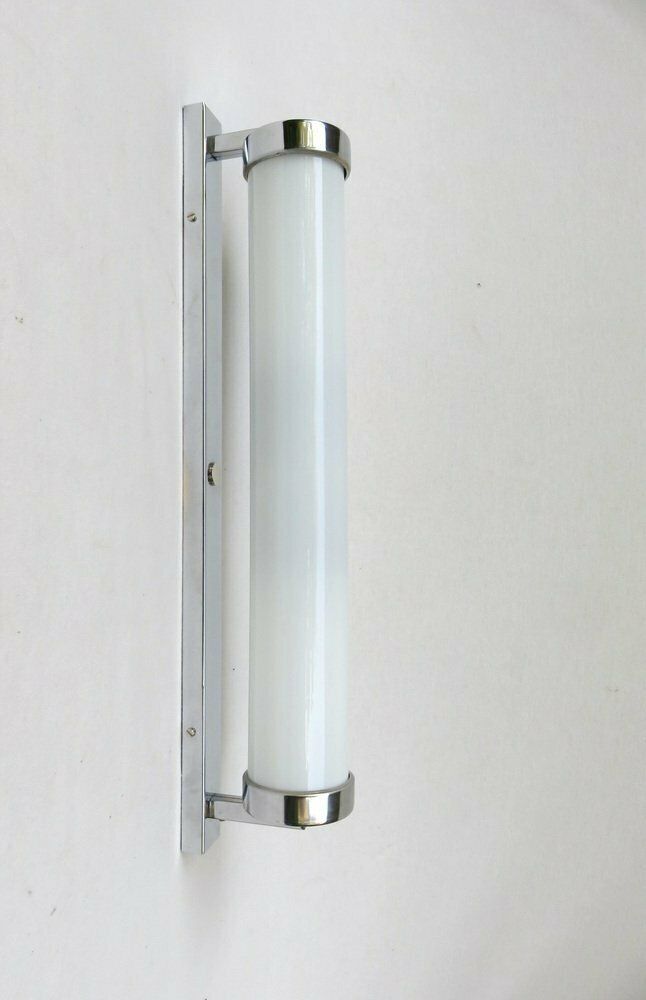Chrome Plated Glass Wall Lamp From Napako, Czech Republic, 1930s photo 1643.05