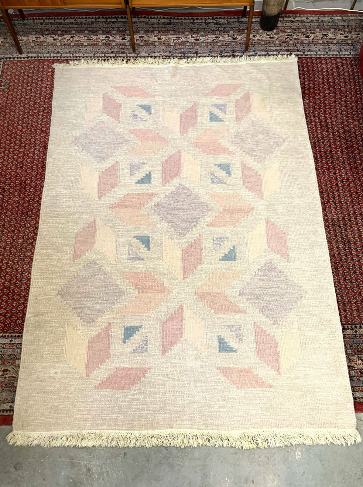 Wool Carpet Röllakan 15, Sweden 1960s/1970s, Vintage, Mid C Modern photo for sale