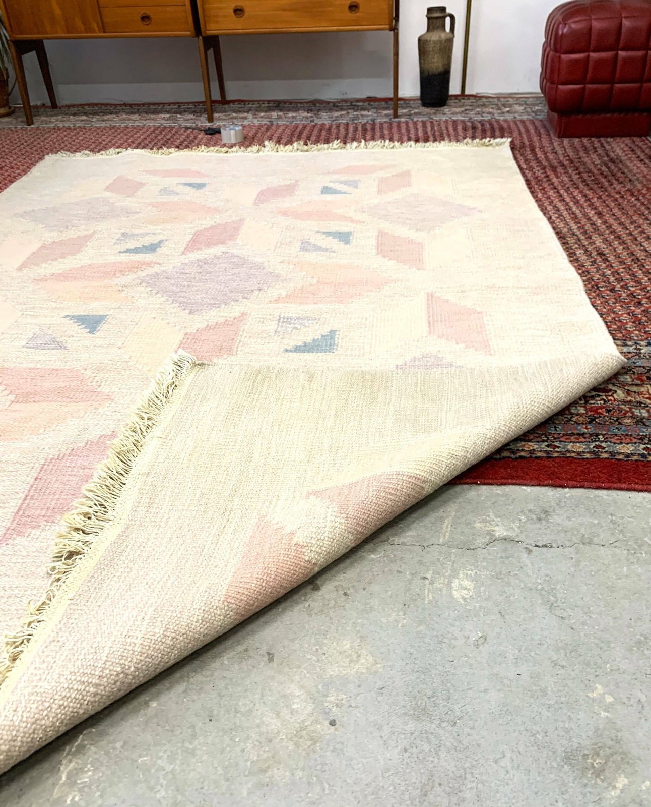 Wool Carpet Röllakan 15, Sweden 1960s/1970s, Vintage, Mid C Modern photo vintage