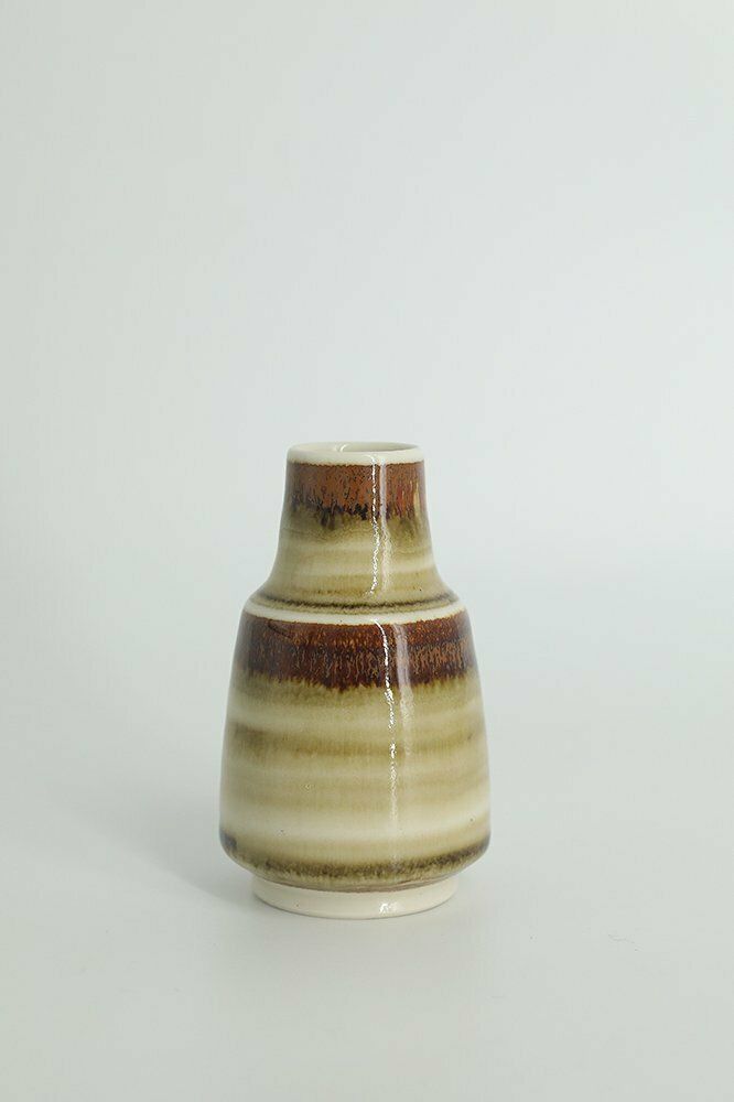 Small Scandinavian Brown Stoneware Vase By Gunnar Borg For Höganäs Ceramics, 1960s photo Home Decor