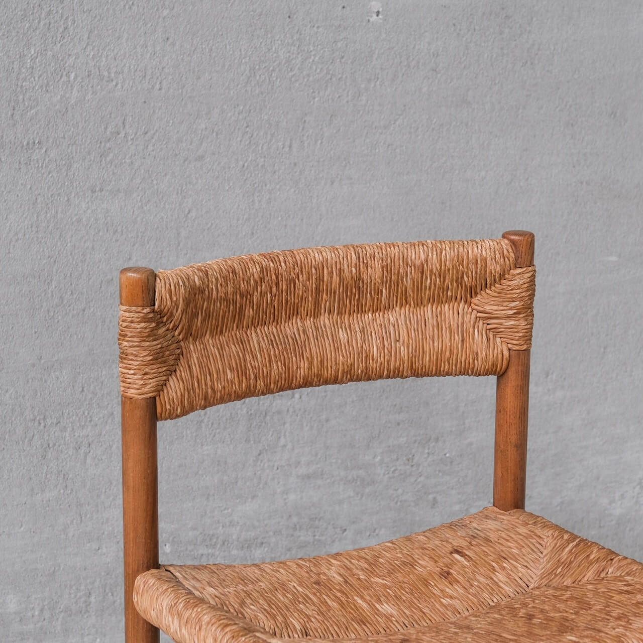 Charlotte Perriand 'Dordogne' Mid Century Rush Dining Chairs photo buy