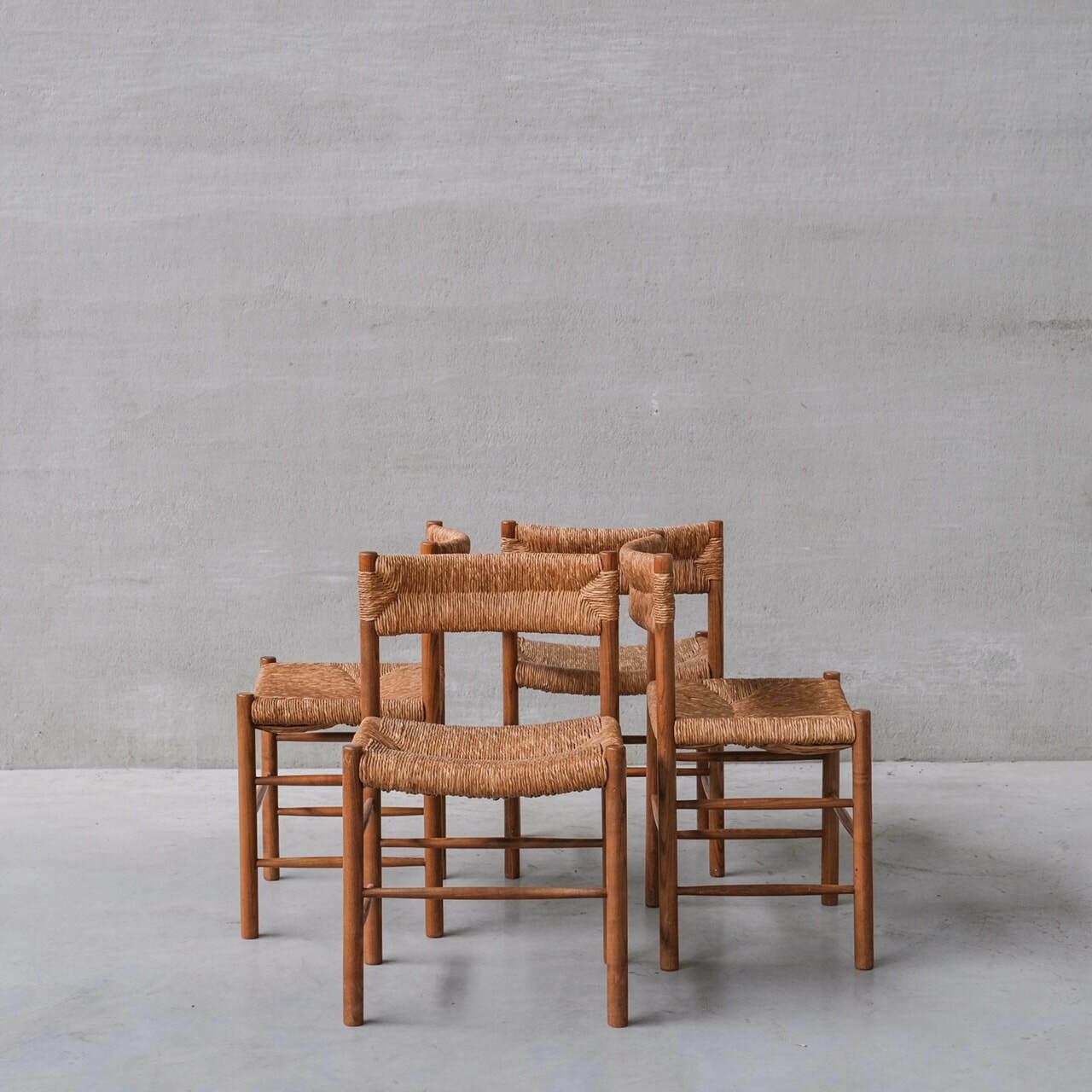 photo buy Charlotte Perriand 'Dordogne' Mid Century Rush Dining Chairs