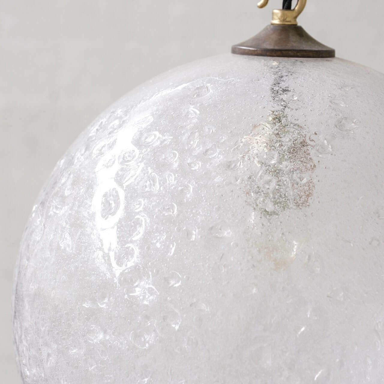 Italian Mid Century 'Lava' Murano Glass Pendant Light (9 Available) photo Lighting