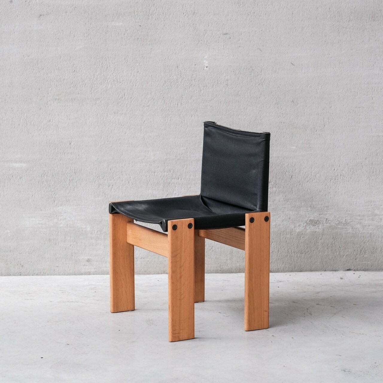 Set Of Four Italian Scarpa 'Monk' Mid Century Dining Chairs photo furniture