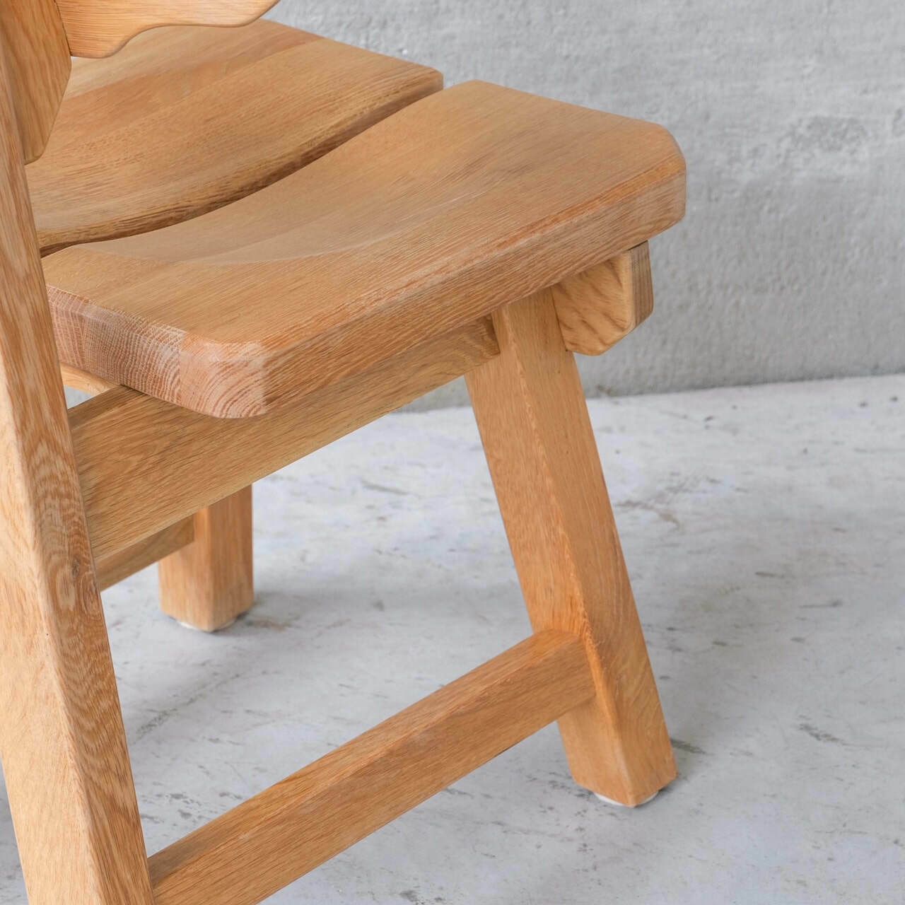 Furniture Set Of Six Brutalist Spanish Mid Century Dining Chairs photo