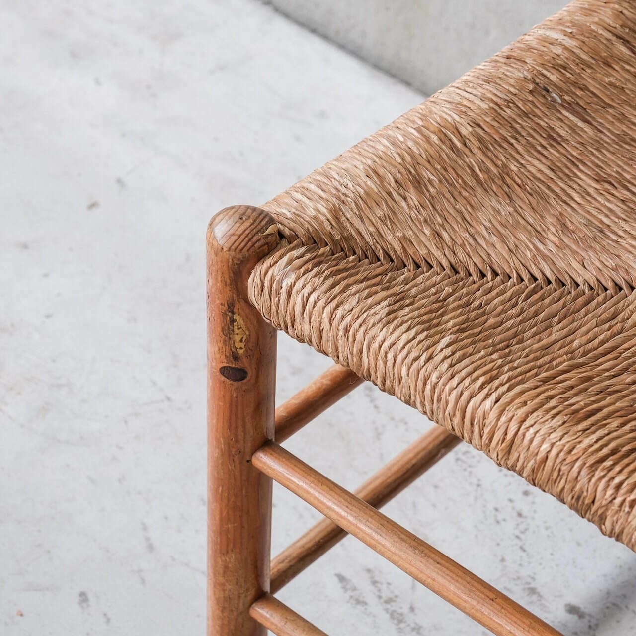 Single Mid Century Rush Chair By Ate Van Apeldoorn For Houtwerk Hattem photo vintage