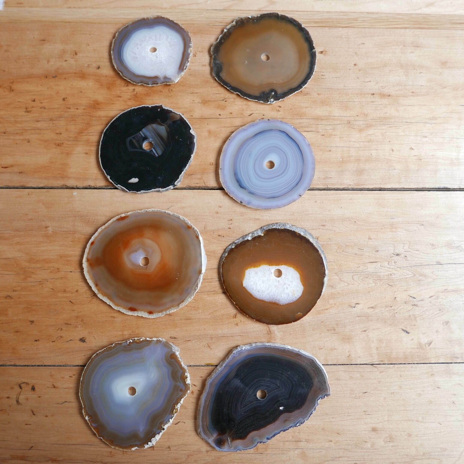 French Mid Century Stone Coasters (Set Of 6)