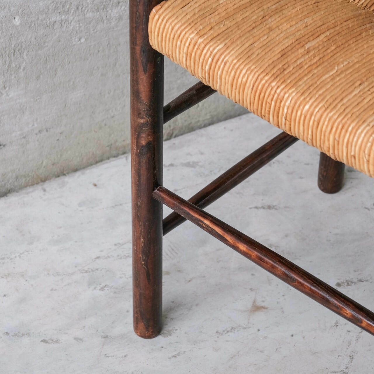 photo furniture Set Of Four Charlotte Perriand 'Dordogne' Model Mid Century Dining Chairs