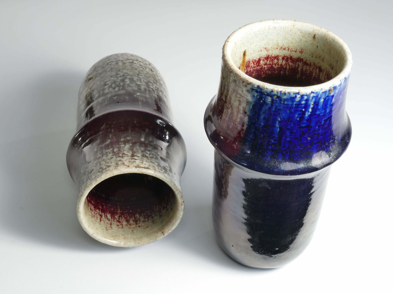 Scandinavian Modern Set Of 2 Ceramic Vases, Sylvia Leuchovius, Rörstrand 1976 £1,288.86per Set photo buy