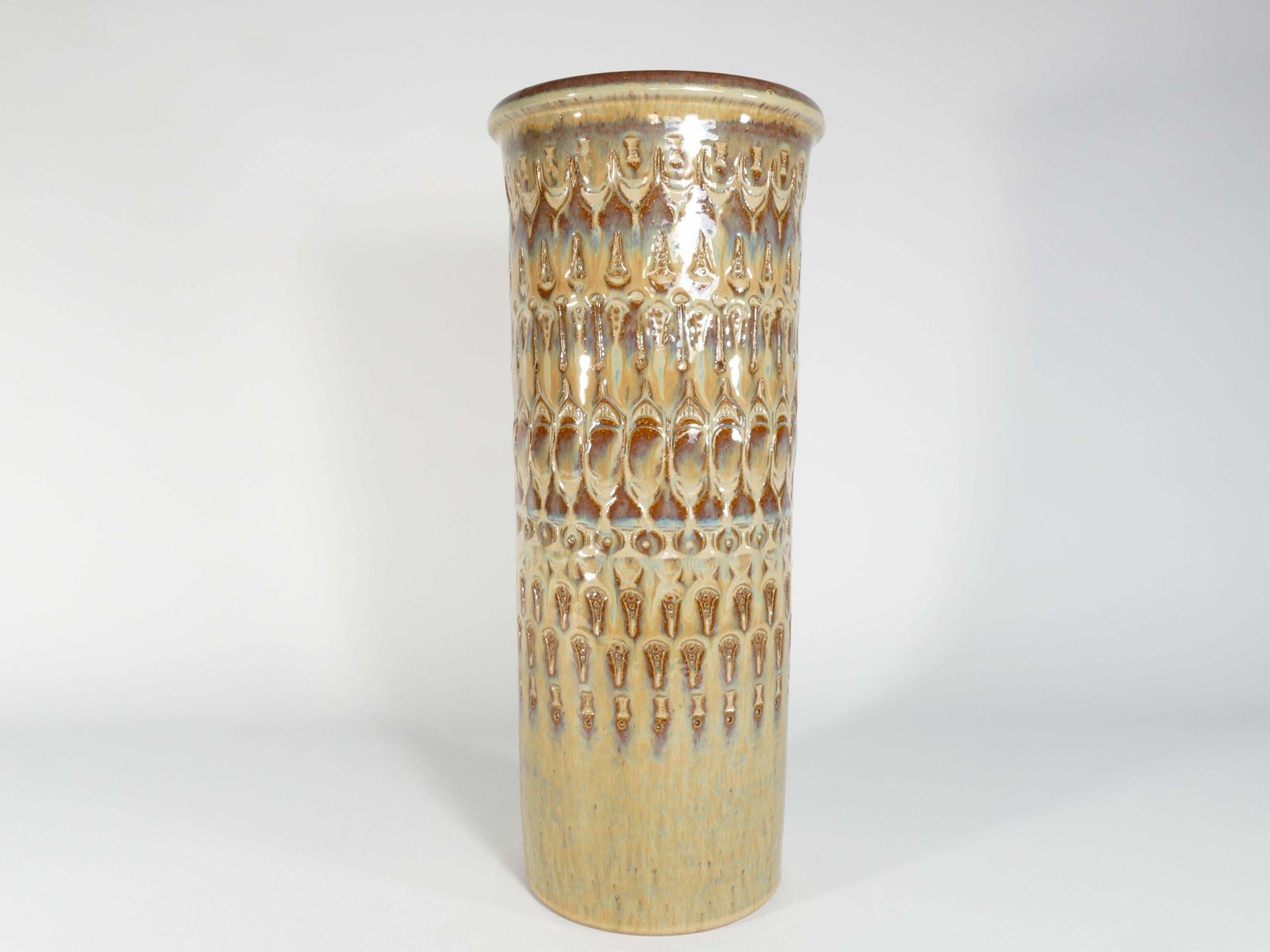 Scandinavian Modern Stoneware Floor Vase, "3119" Søholm Stentøj, 1960's photo Home Decor