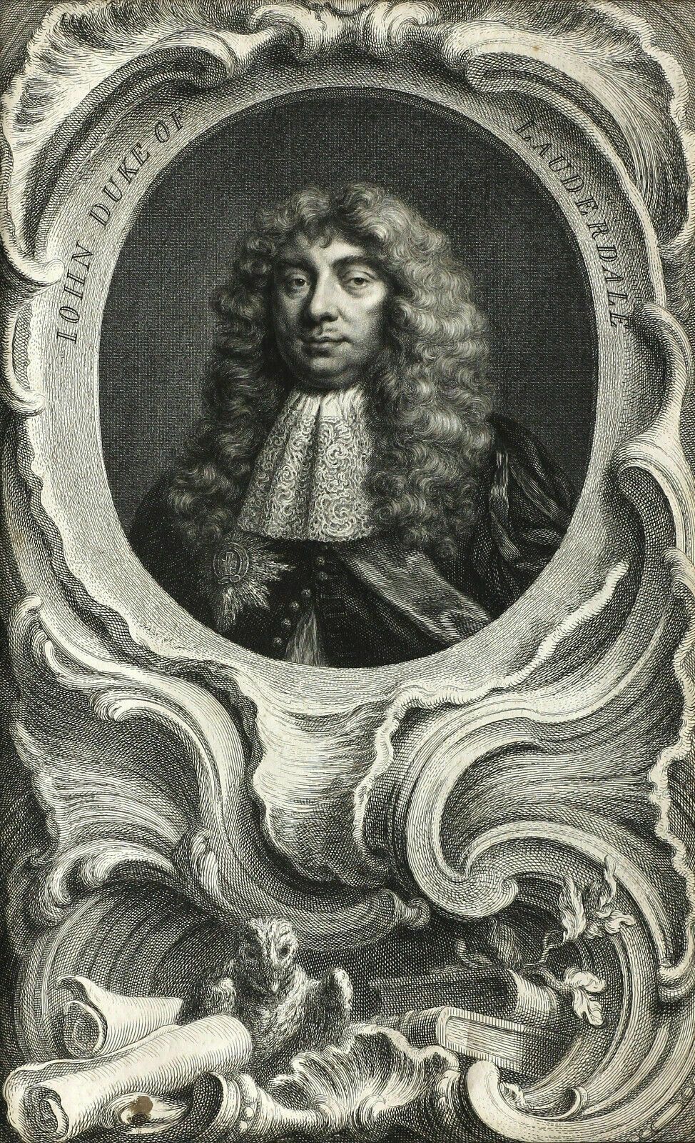 18th Century Engraving By Jacobus Houbraken Of John Duke Of Lauderdale photo furniture