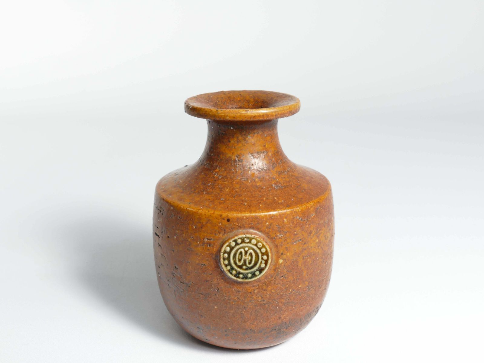 Desert Brown Sahara Vase By Sven Wejsfelt For Gustavsberg, Sweden 1970s photo for sale