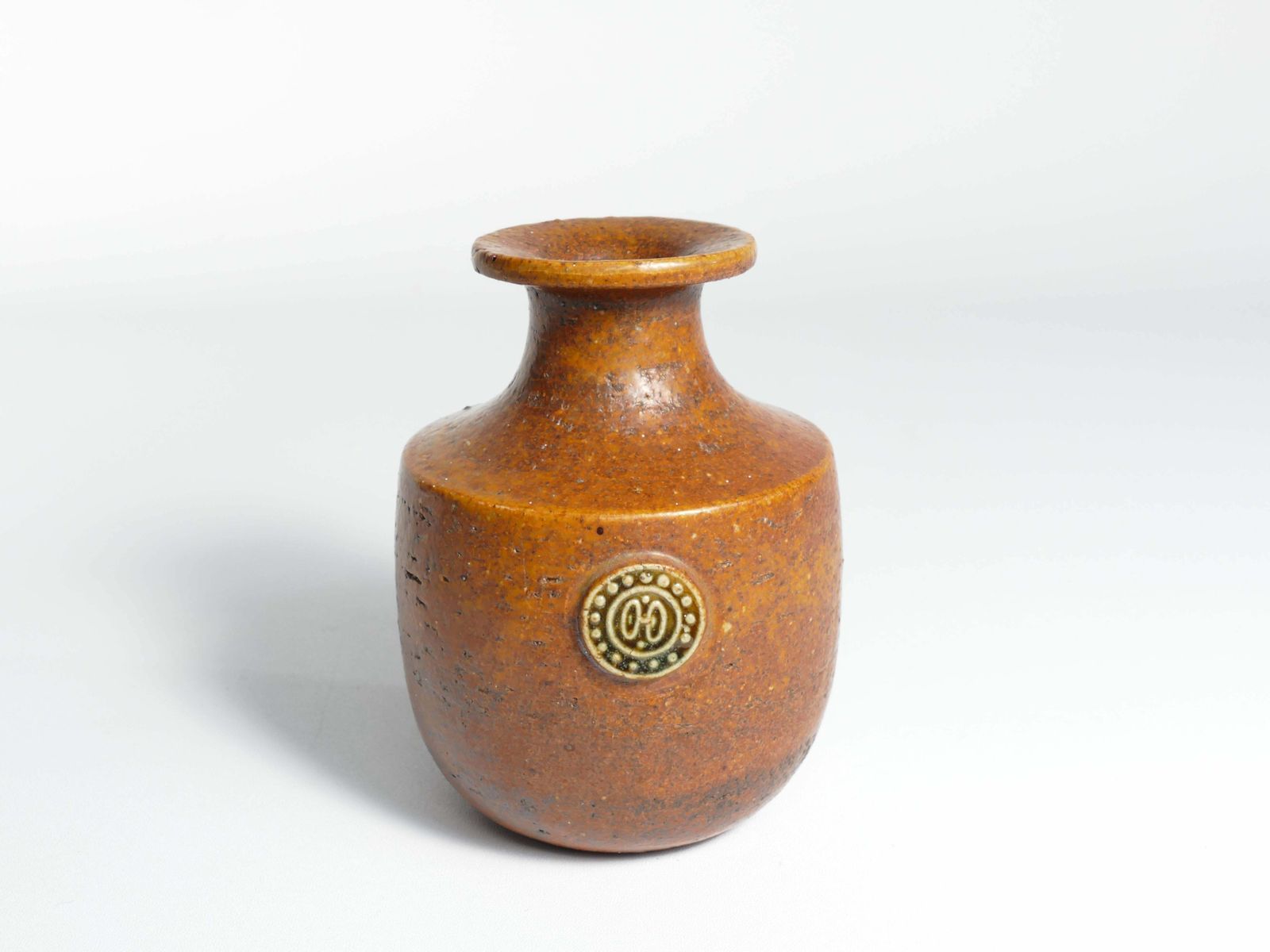 Desert Brown Sahara Vase By Sven Wejsfelt For Gustavsberg, Sweden 1970s photo 183.0