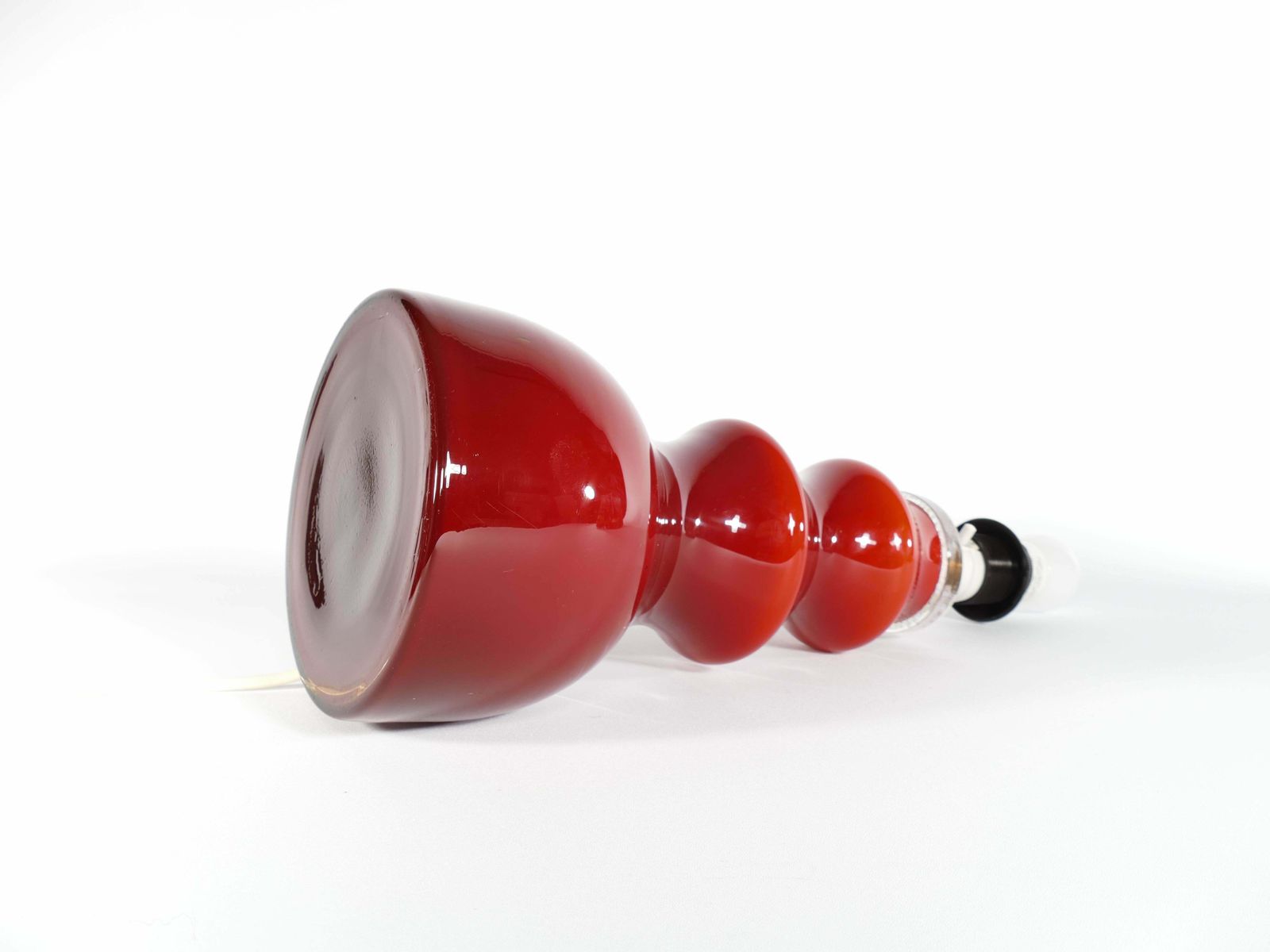 1112.0 Scandinavian Modern Oxblood Red Table Lamp By Gert Nyström For Hyllinge photo