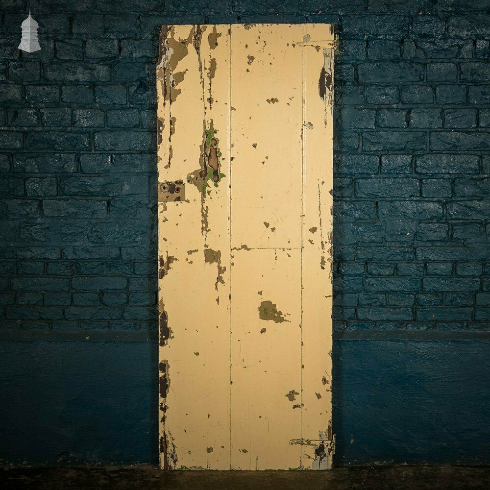 Ledged Plank Door, Distressed Painted Finish