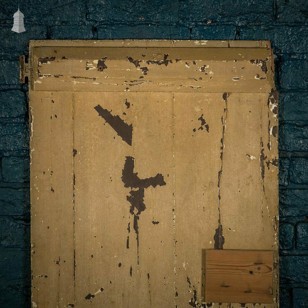 Home Fixtures Ledged Plank Door, Distressed Painted Finish photo
