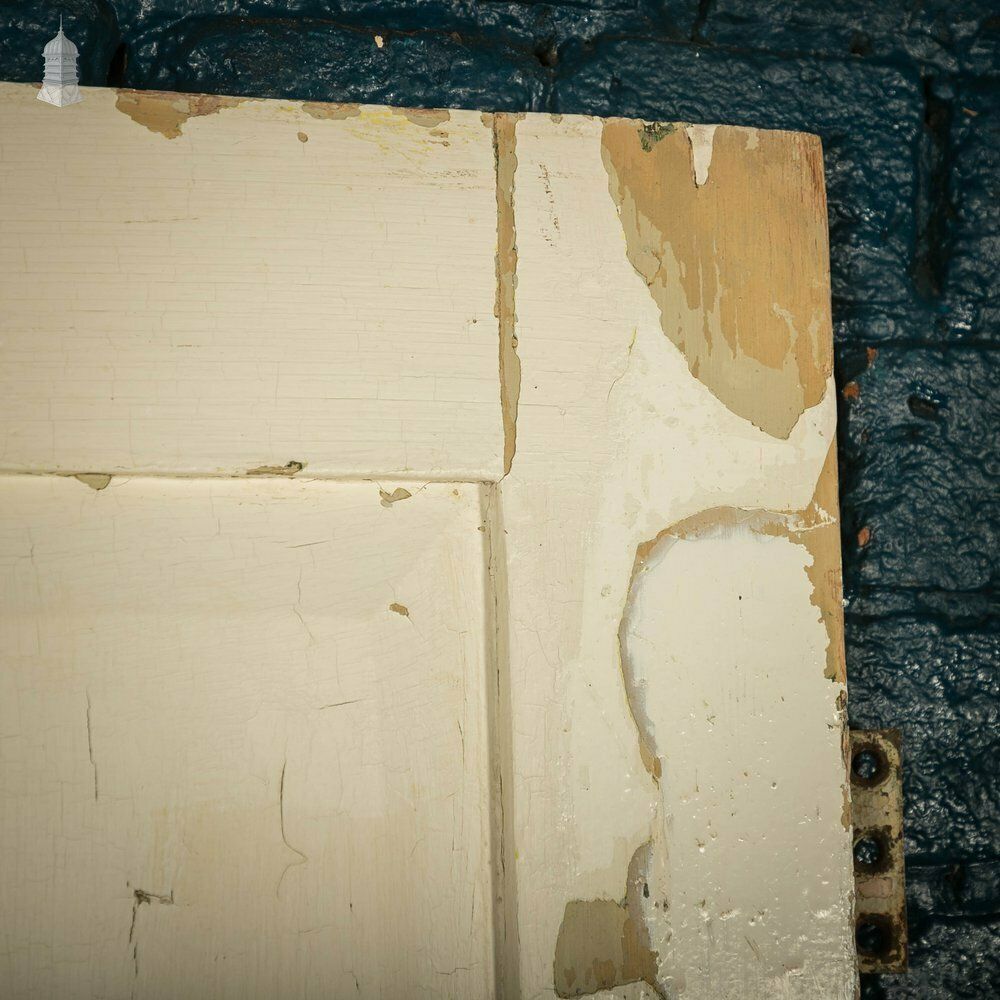 Pine Panelled Door, 4 Raised Panel White Painted photo 240.0