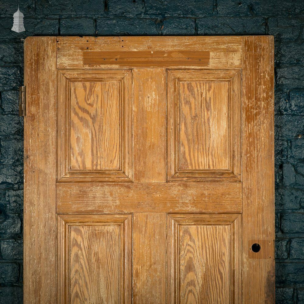 Pitch Pine Panelled Door, Moulded 6 Panel photo furniture
