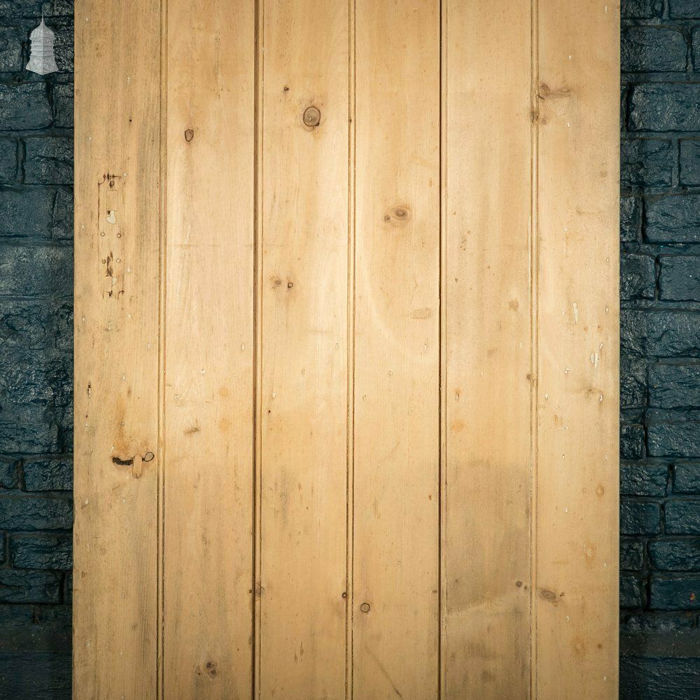 photo for sale Pine Panelled Door, Moulded 2 Panel And Beadboard Plank