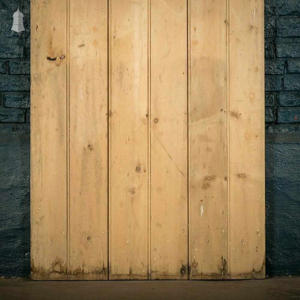 Home Fixtures Pine Panelled Door, Moulded 2 Panel And Beadboard Plank photo