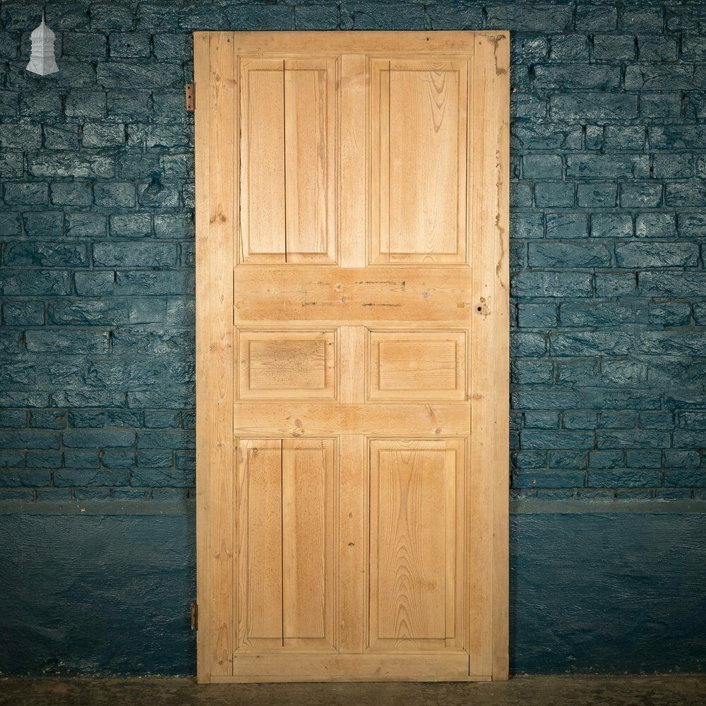 Pine Panelled Door, 6 Raised Moulded Panels