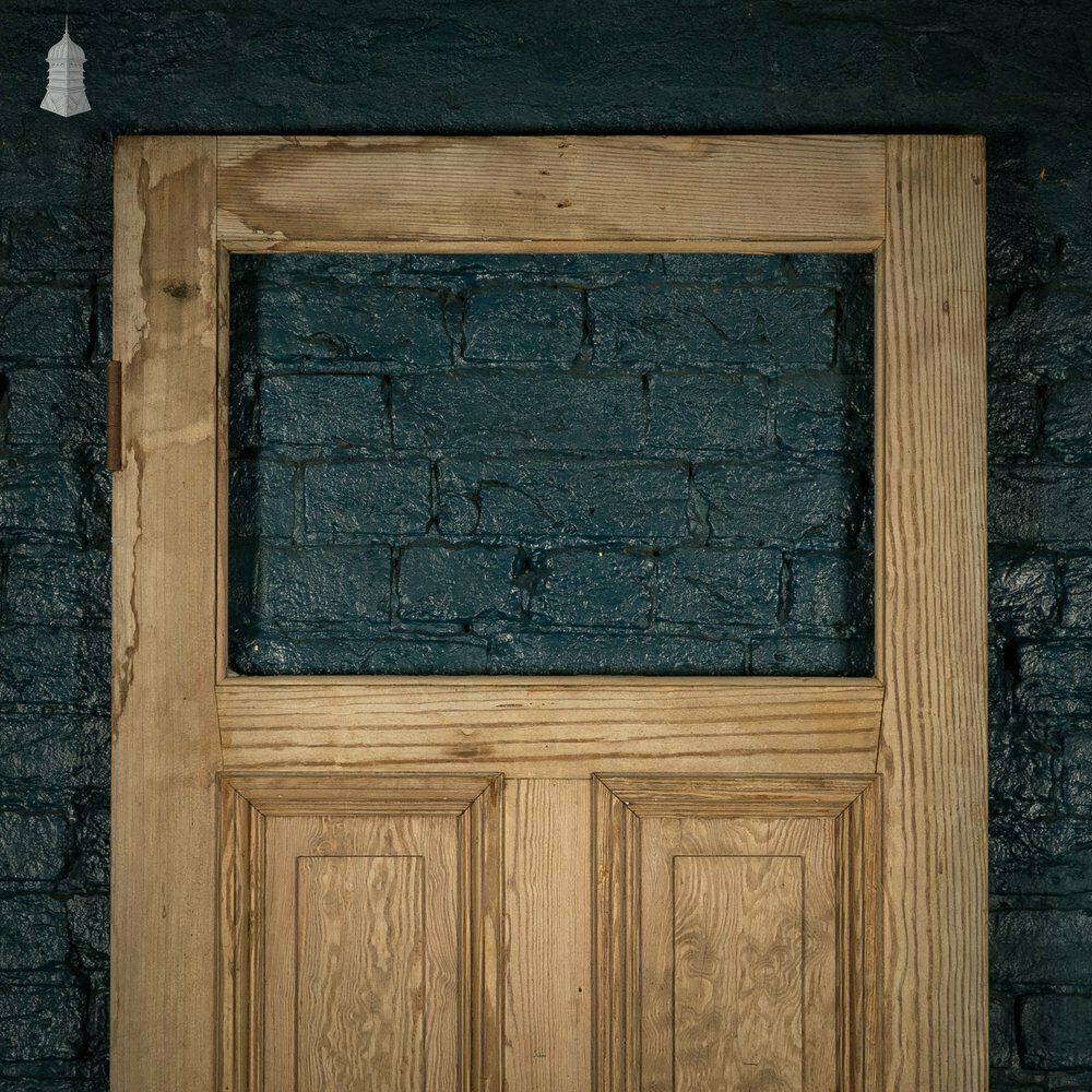 Half Glazed Door, 1 Glazed Panel Over 4 Moulded Panels photo for sale