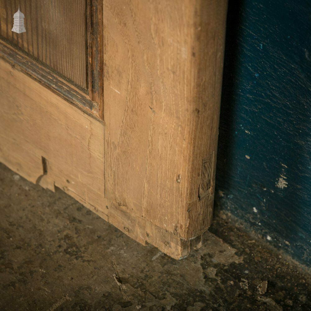photo buy Narrow Glazed Hardwood Door, Leaded Glass Side Panel
