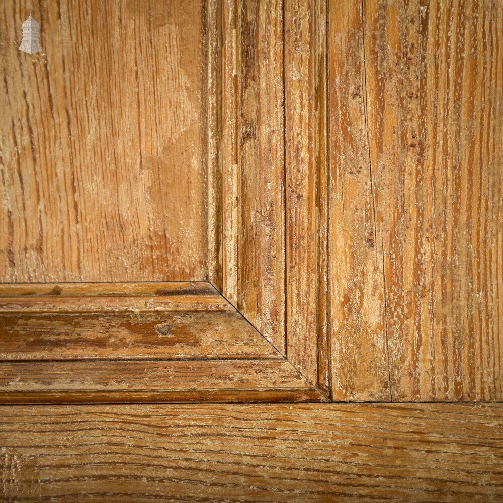 Pitch Pine Panelled Door, Victorian Style, 6 Moulded Panel photo vinterior